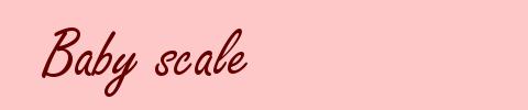 Baby scale